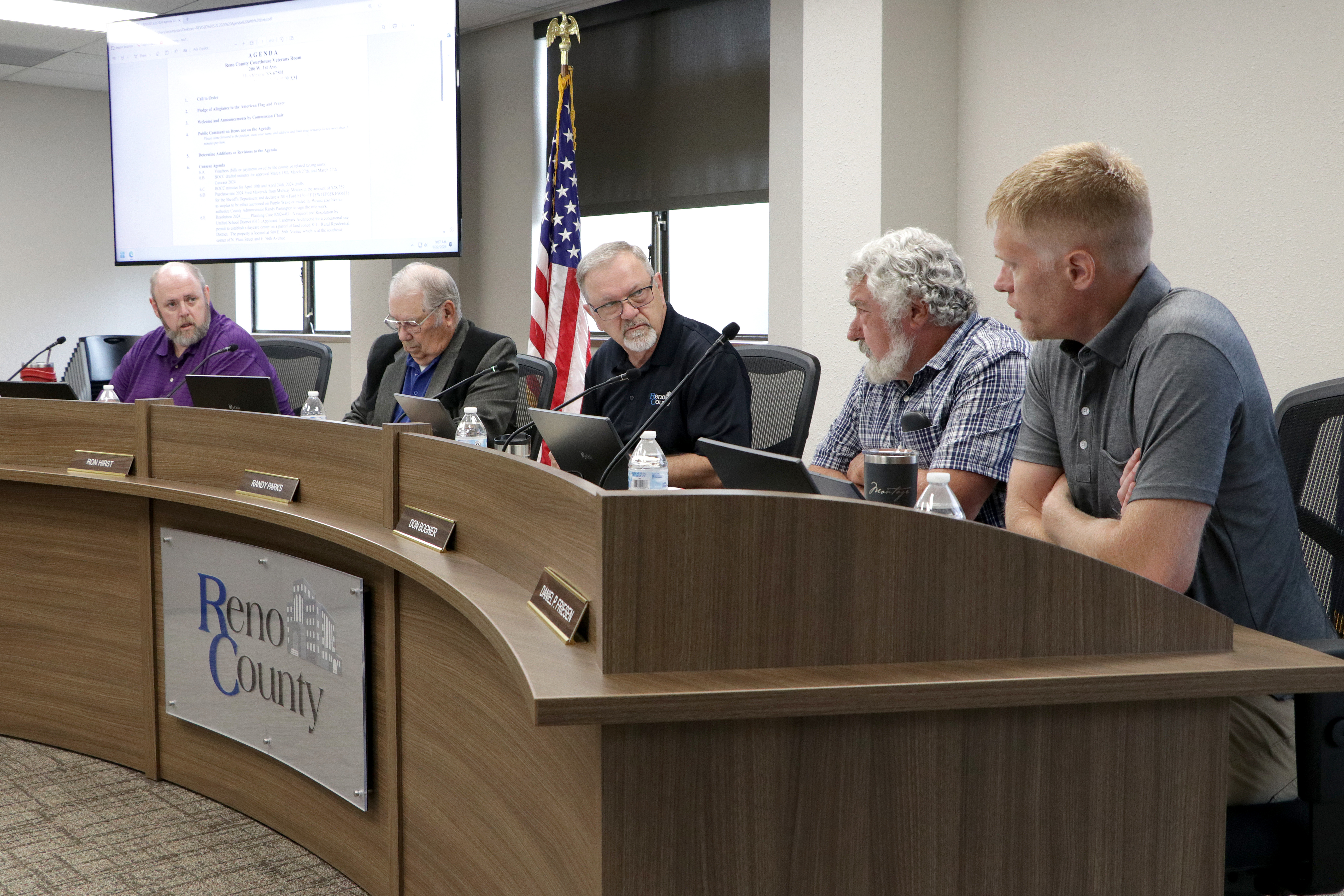 Photos from the Reno County Commission meeting - News Image